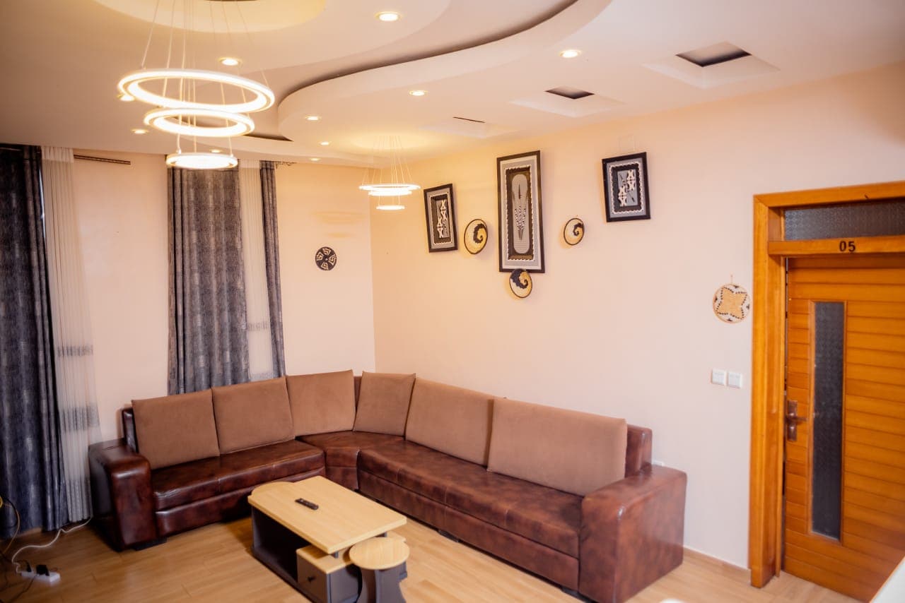 Sitting room with local artwork
